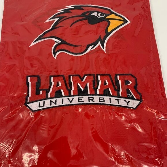 Lamar University Cardinals Double Sided Flag 12.5” x 18” - Picture 2 of 10